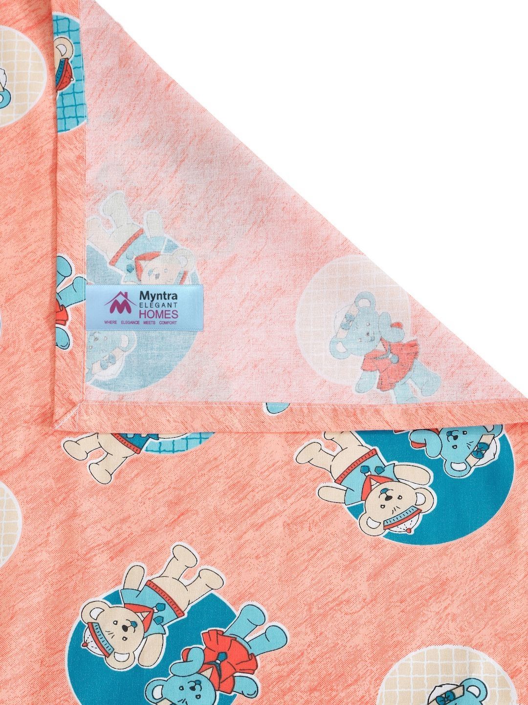 Myntra Elegant Homes Cartoon Pure Cotton 400 TC King Bedsheet & 2 Pillow Covers 250X225 cm