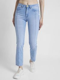 SPYKAR Women Slim Fit Mid-Rise  Heavy Fade Stretchable Jeans