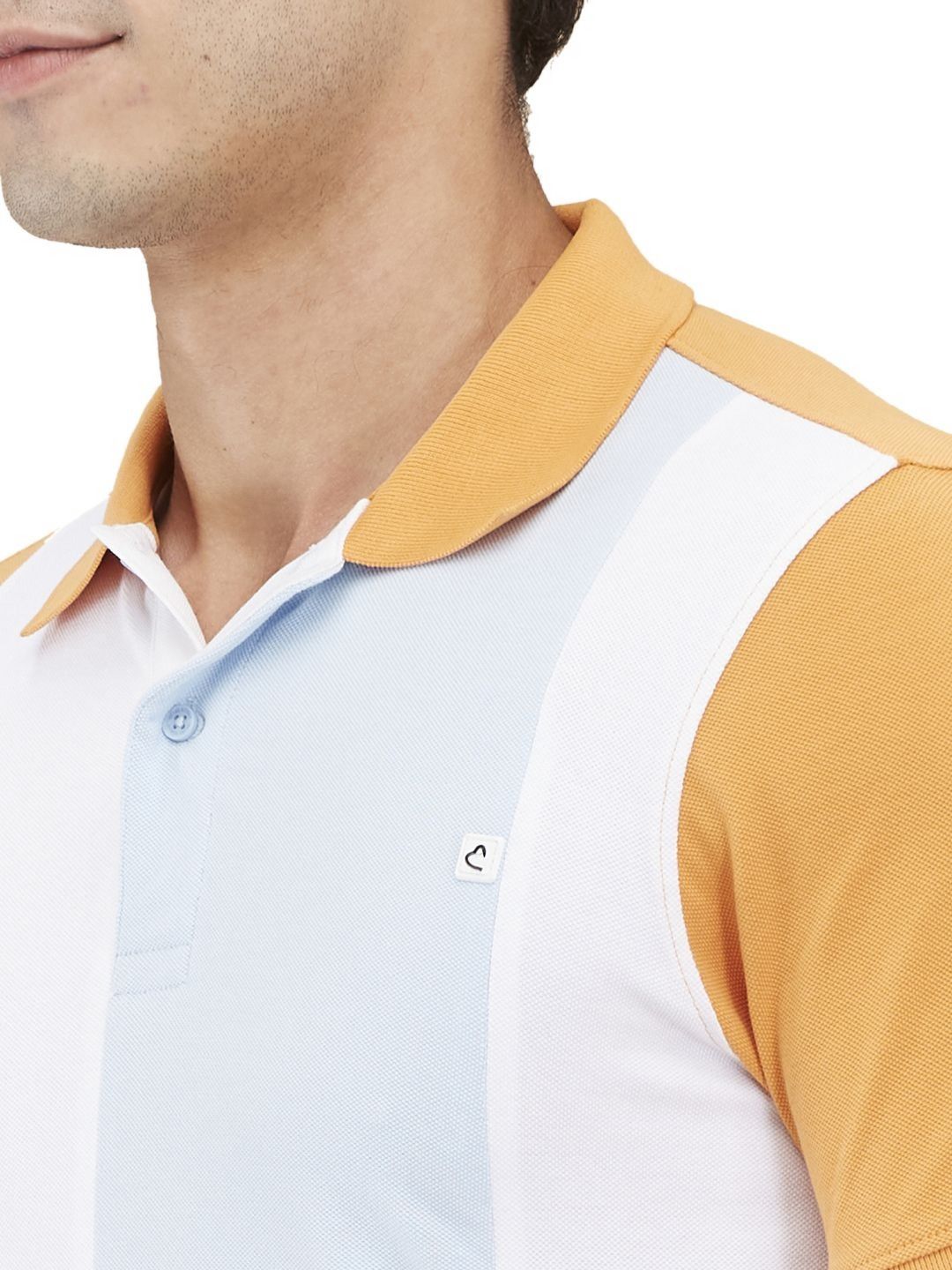 Being Human Men Colourblocked Polo Collar T-shirt