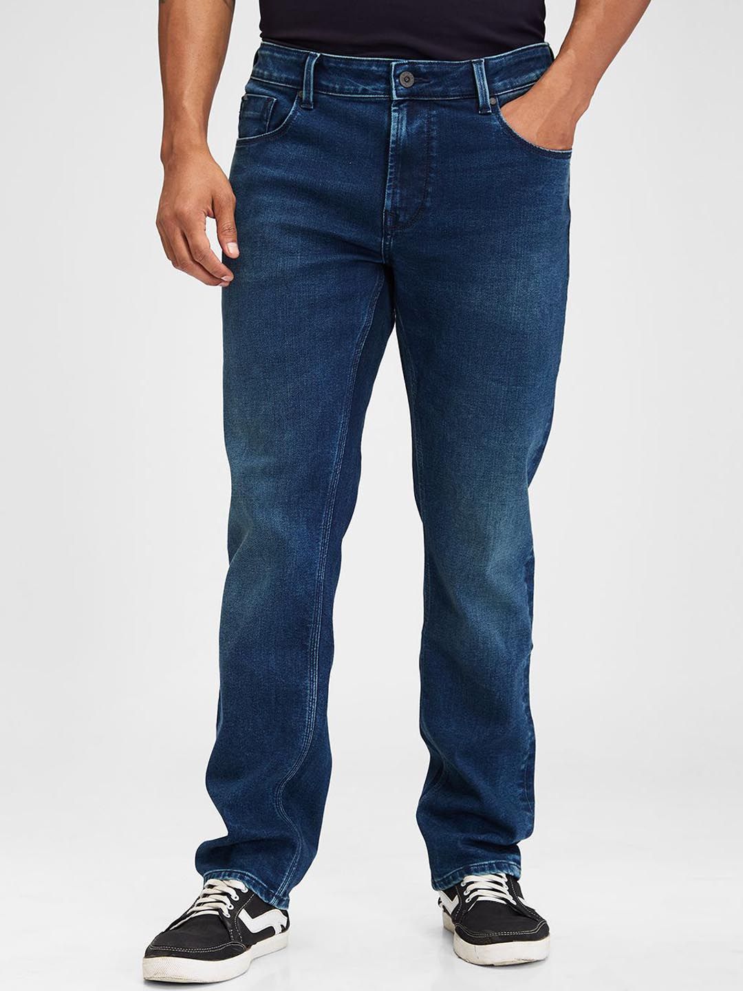 SPYKAR Men Light Fade Regular Fit Mid Rise Stretchable Jeans