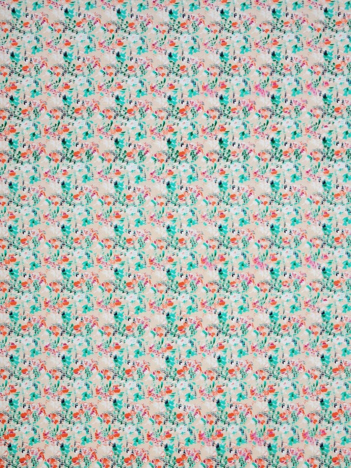 BOMBAY DYEING Dream Lover Green Floral Cotton 104 TC Queen Bedsheet Set 2.54 m x 2.24 m