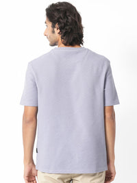 RARE RABBIT Men Cas Round Neck Slim Fit Cotton T-Shirt