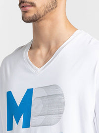 Being Human Typography Printed V-Neck T-shirt