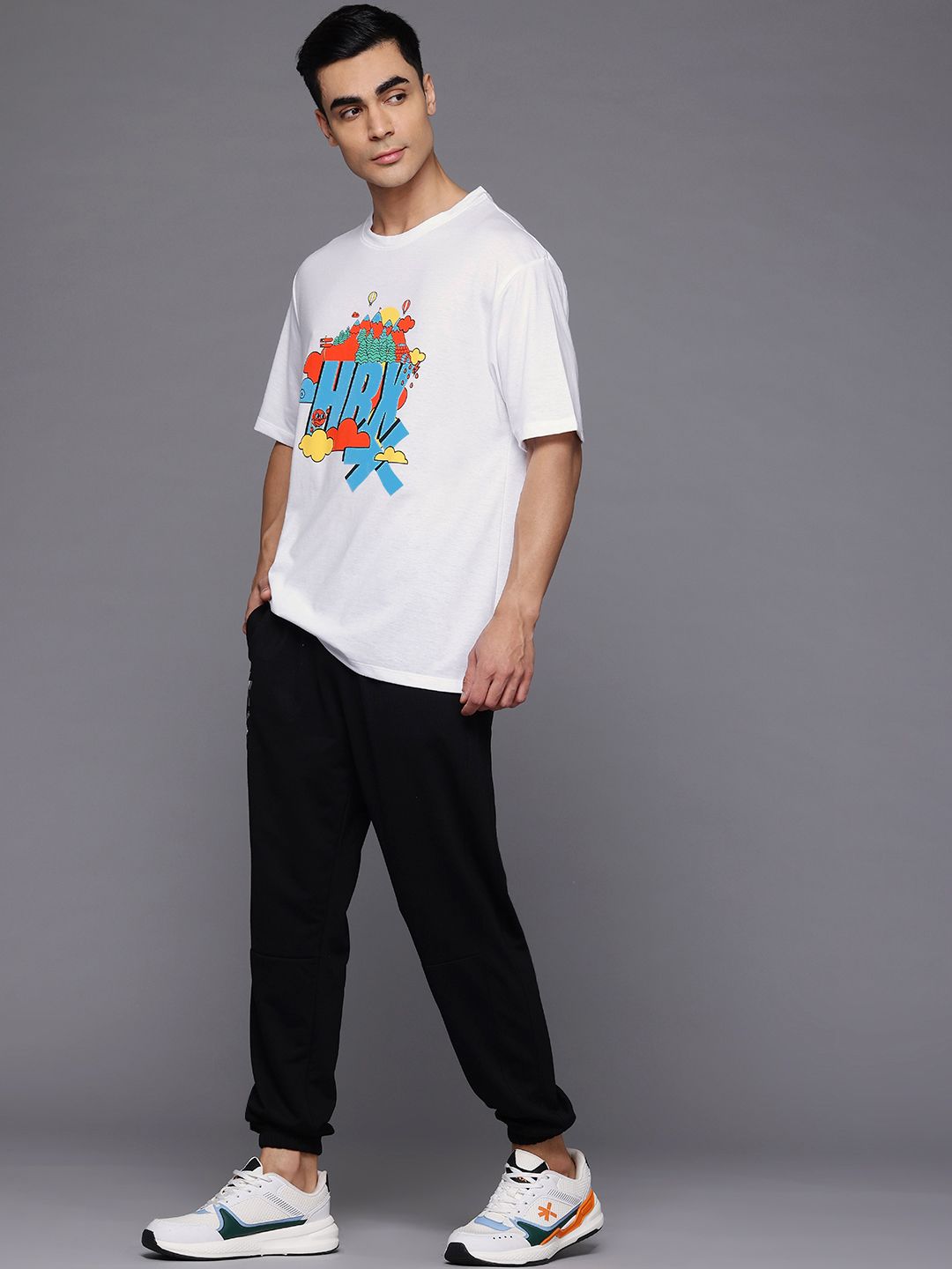 HRX by Hrithik Roshan Men Brand Logo Printed T-shirt