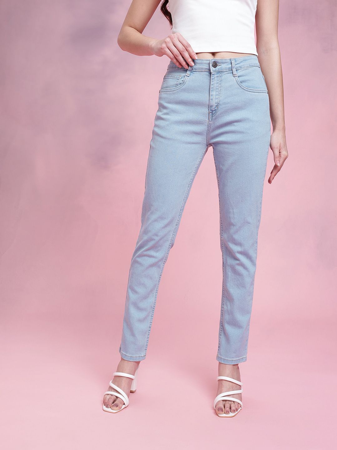 DressBerry Women Slim Fit Mid-Rise Jeans