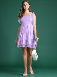 DressBerry Ruffled Net A-Line Dress
