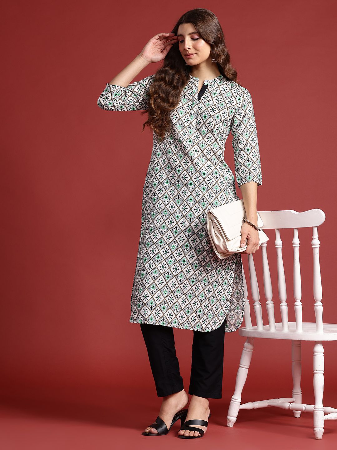 Anouk Women Ethnic Motifs Printed Kurta