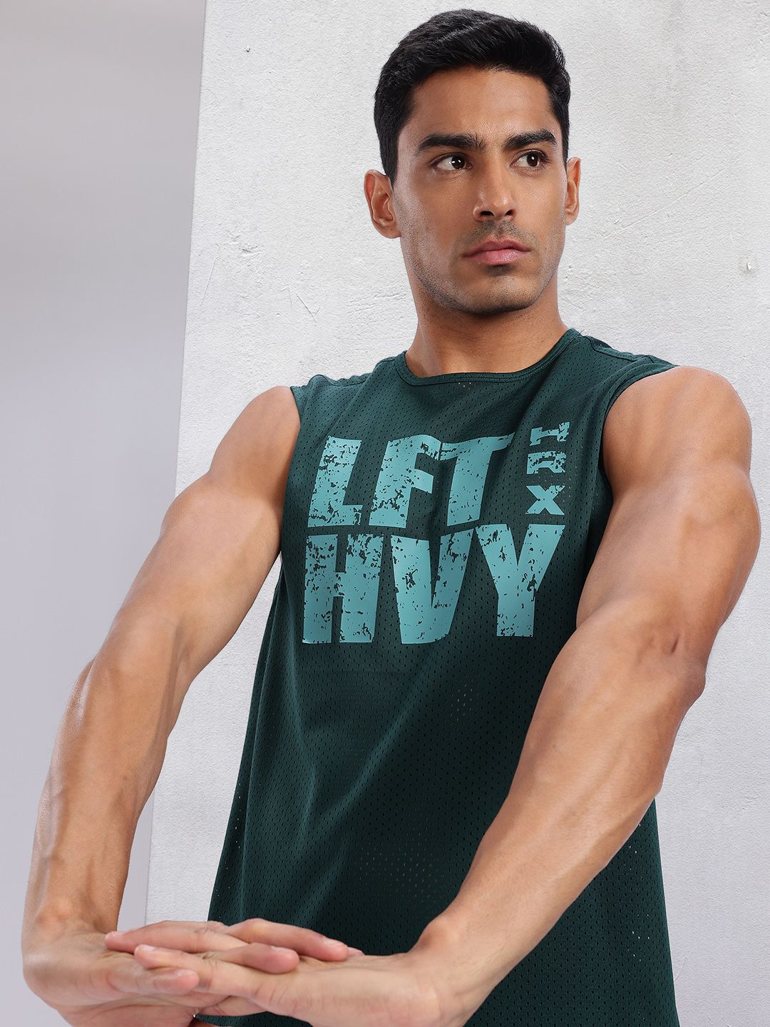 HRX by Hrithik Roshan Typography Printed Training T-shirt