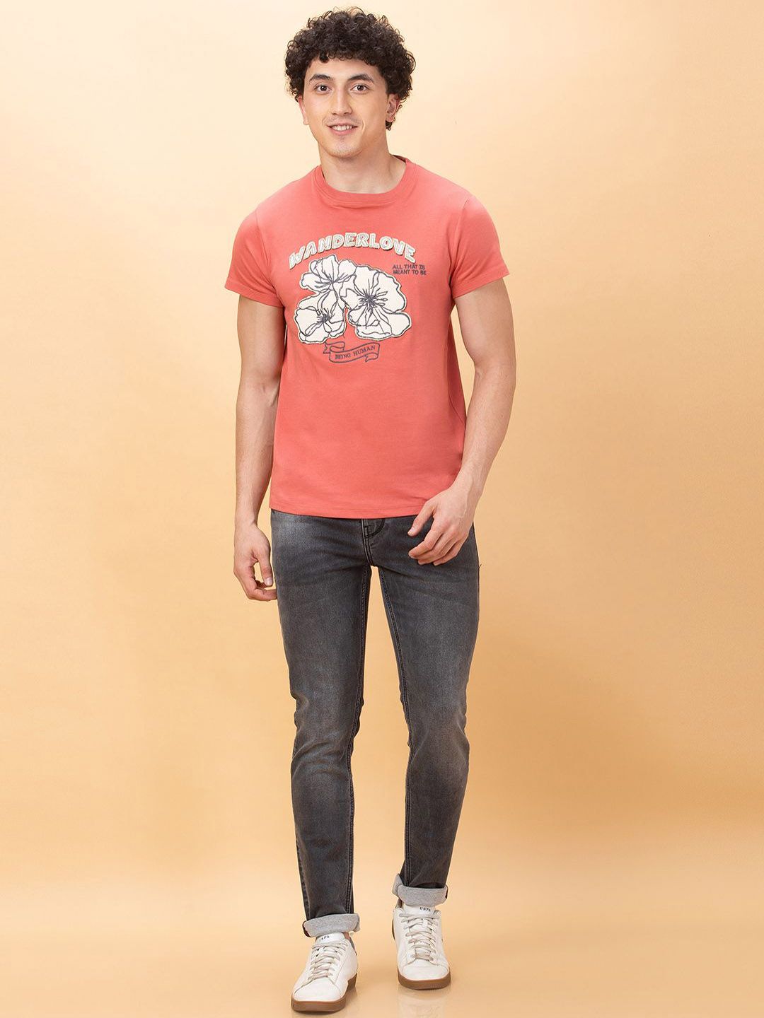 Being Human Men Skinny Fit Heavy Fade Jeans