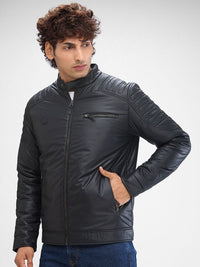 SPYKAR Men Solid Stand Collar Padded Jacket