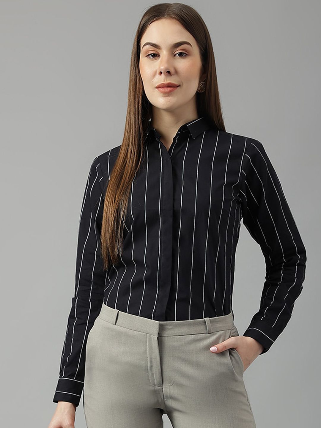 Hancock Sharp Slim Fit Cotton Formal Shirt Cotton