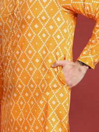 Anouk Geometric Printed Cotton Kurta