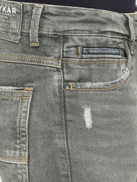 SPYKAR Men Relaxed Fit Low Distress Heavy Fade Stretchable Cotton Jeans
