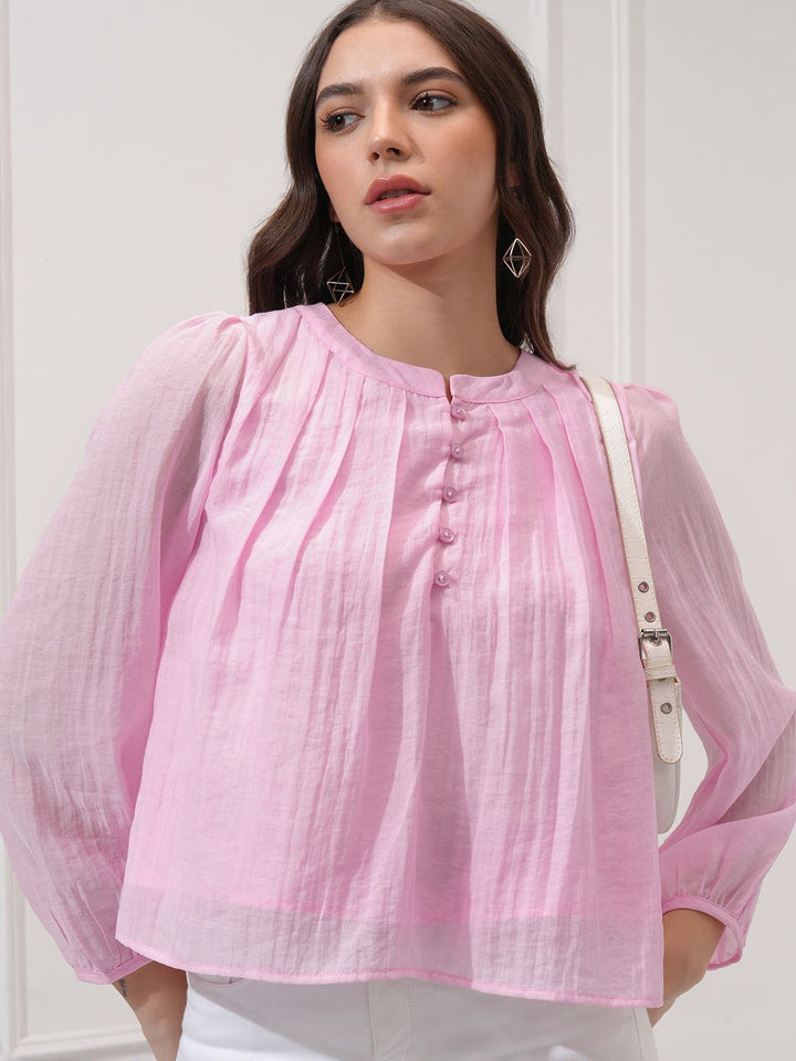 Chic oleh Tokyo Talkies Women Puff Sleves Liputed atas
