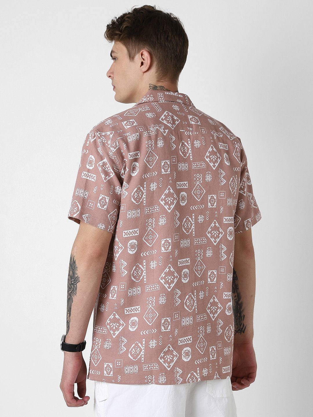 VASTRADO Men Classic Opaque Printed Casual Shirt