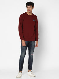 SPYKAR Round Neck Cotton Sweatshirt