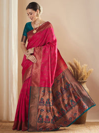 Saree mall Ethnic Motifs Zari Paithani Sarees
