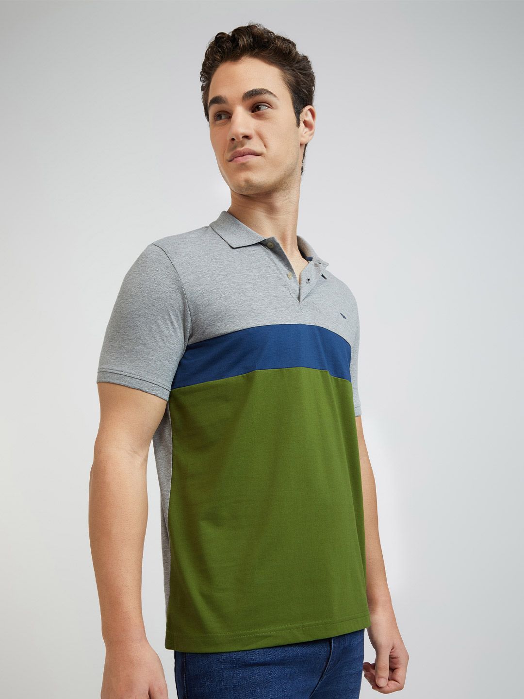 Park Avenue Polo Collar Cotton Rich Slim Fit T-shirt