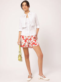 DressBerry Effortless Elegance Crop Shirt with Cami Top