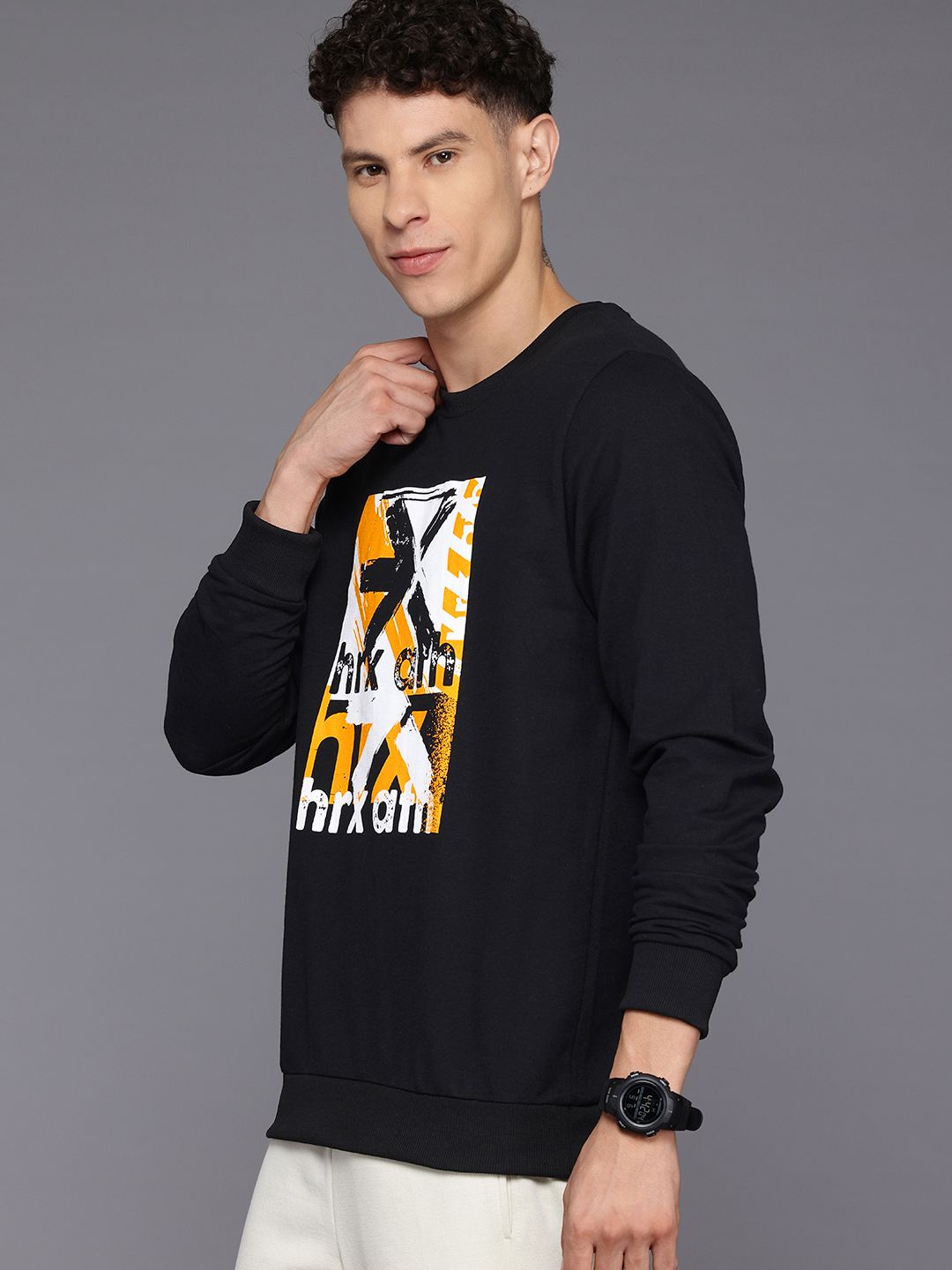 HRX by Hrithik Roshan Printed Lifestyle Sweatshirt