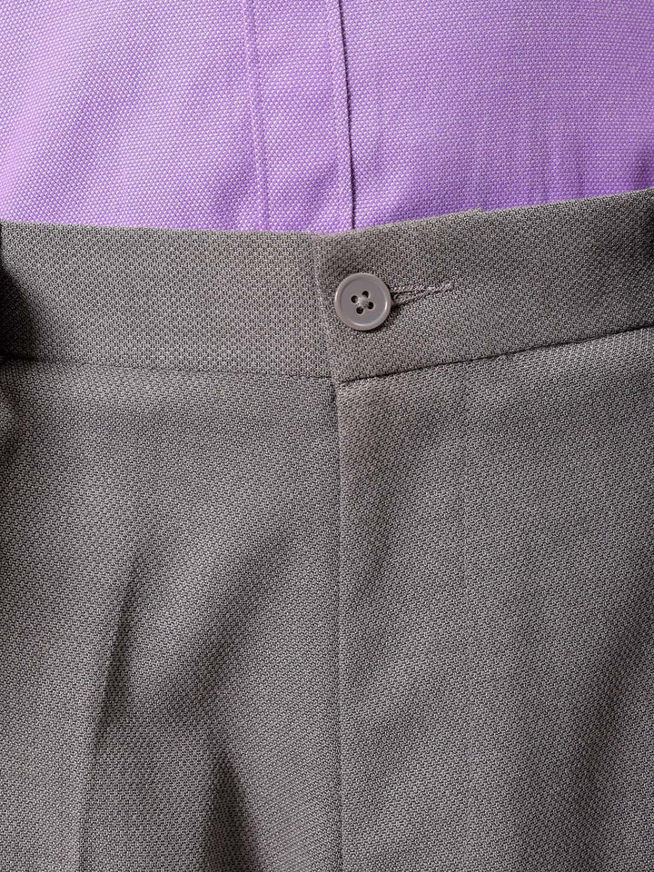The Indian Garage Co. X Luxe Men Textured  Formal Trousers