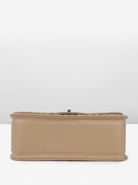 DressBerry Textured Structured Shoulder Bag with Quilted