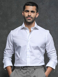RARE RABBIT Men Ronas Slim Fit Cotton Formal Shirt