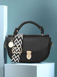DressBerry Textured Structured Handheld Bag