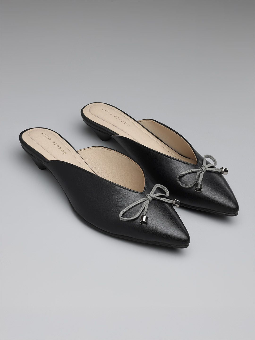 Lino Perros Women Kitten Mules with Bows