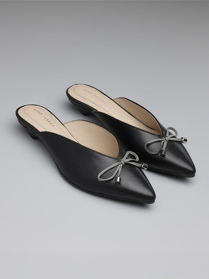 Lino Perros Women Kitten Mules with Bows