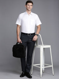 Raymond Men Checked Slim Fit Formal Trousers