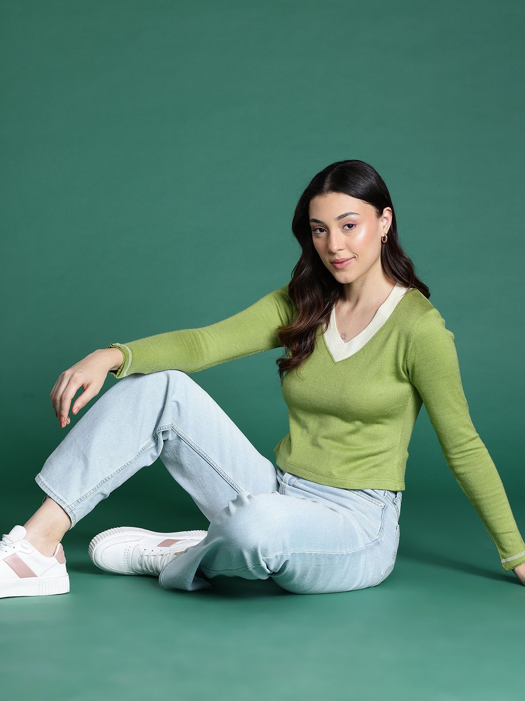 DressBerry Pure Acrylic Crop Pullover