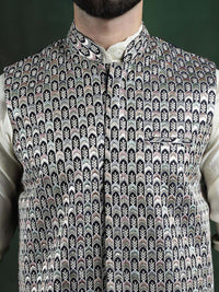 Jaket Nehru Sutera Premium SOJANYA Sulam