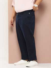 Thomas Scott Men Plus Size Straight Fit Easy Wash Chinos Trousers