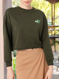 DressBerry Cotton Terry Relaxed Fit Sweatshirt