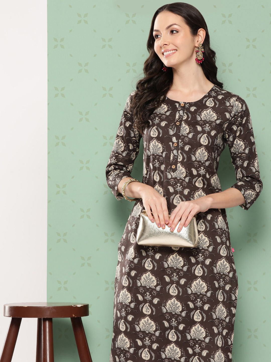 Varanga Women Ethnic Motifs Printed Cotton Kurta