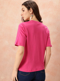 all about you V-Neck Regular Fit T-shirt