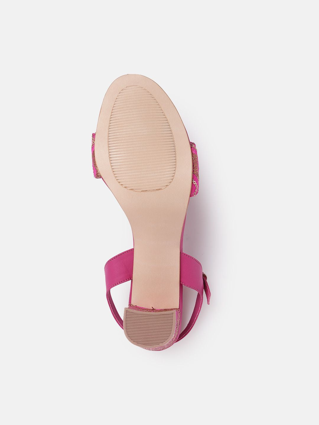 Anouk Women Woven Design Ethnic Embellished Block Heels
