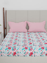 MYTRIDENT Unisex Pink Bedsheets