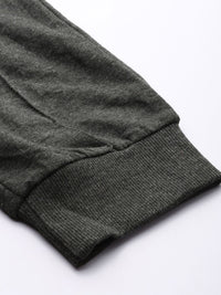 The Indian Garage Co Men Grey Solid Slim Fit Jogger