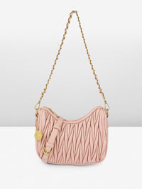 DressBerry Textured Structured Shoulder Bag