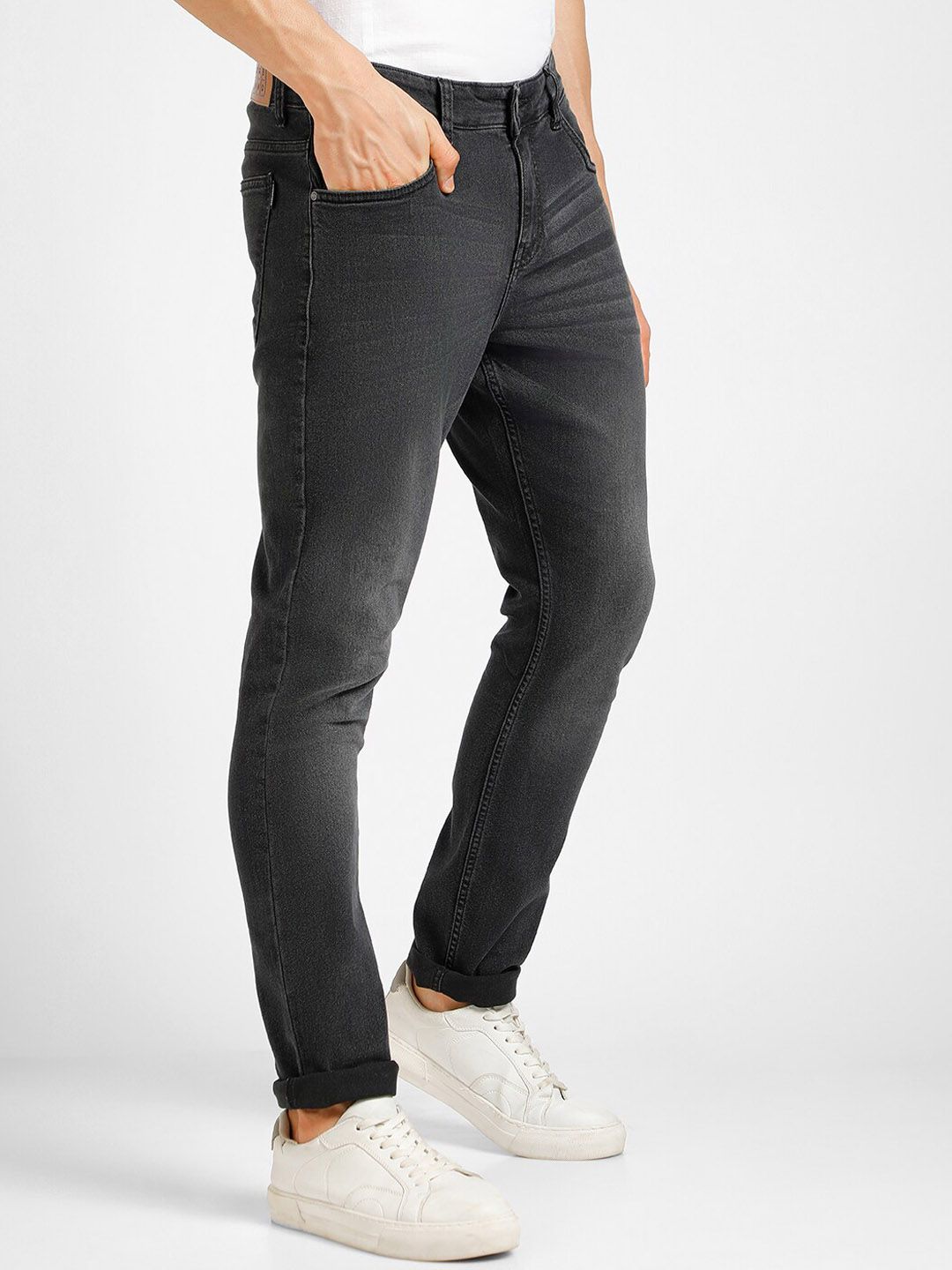Urbano Fashion Men Washed Light Fade Stretchable Jeans