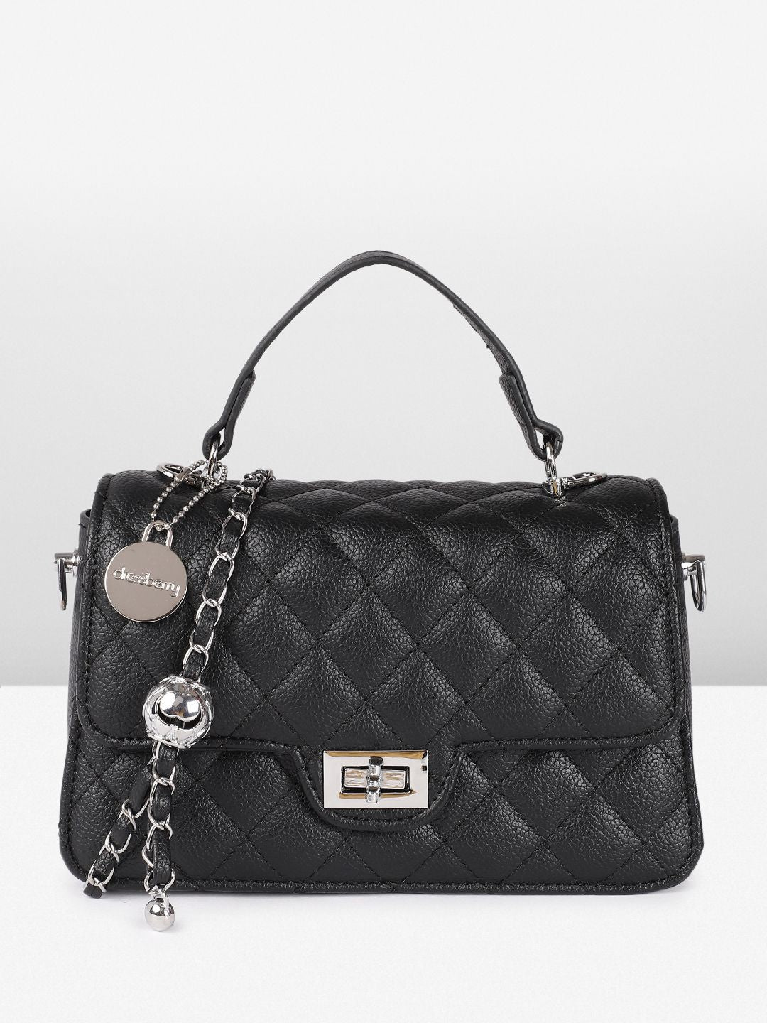 DressBerry Quilted Structured Satchel