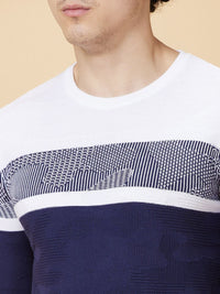 Being Human Men Pure Cotton Colourblocked Pockets T-shirt