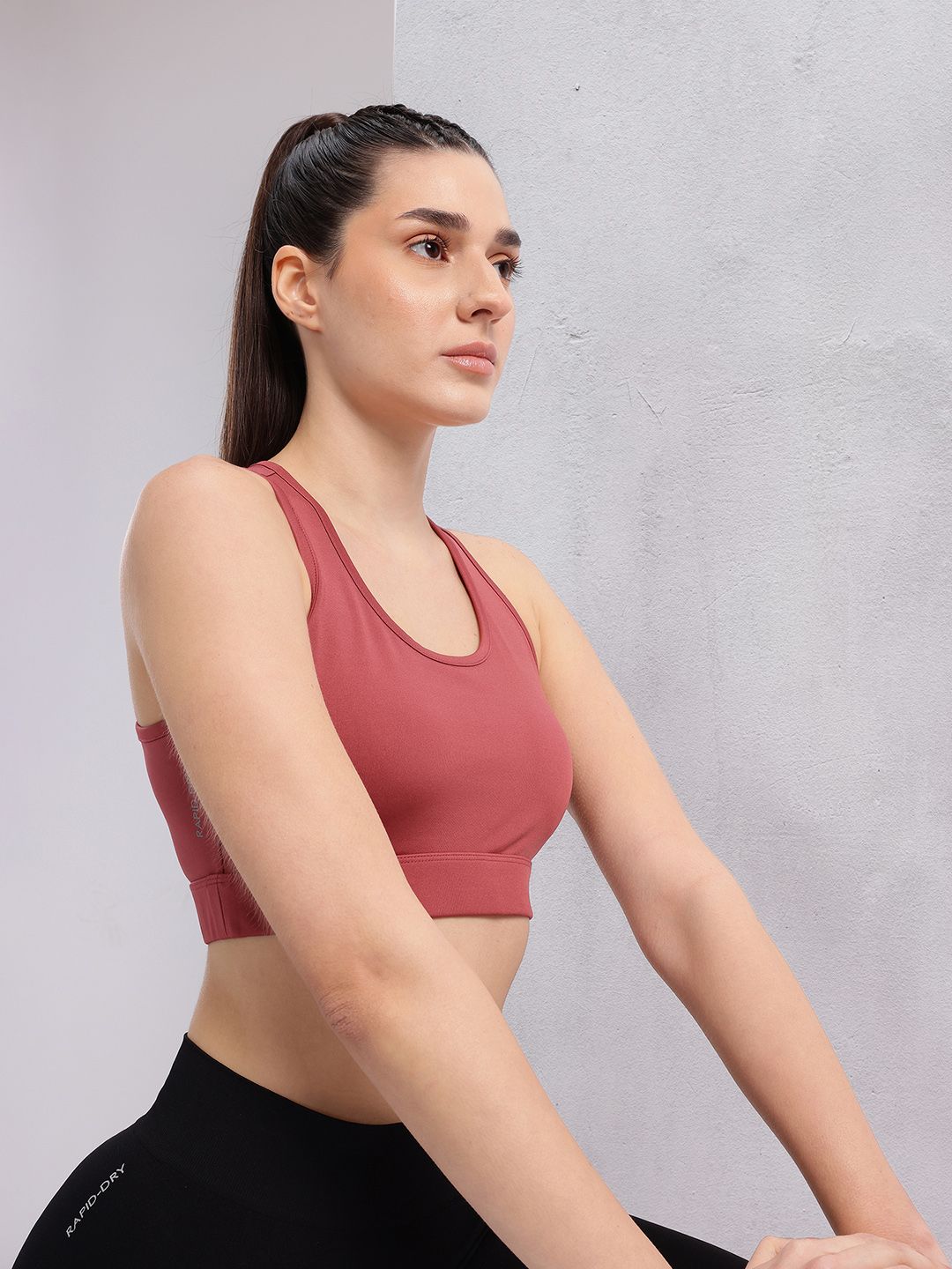 HRX by Hrithik Roshan Rapid-dry Medium Coverage Lightly Padded Yoga Bra