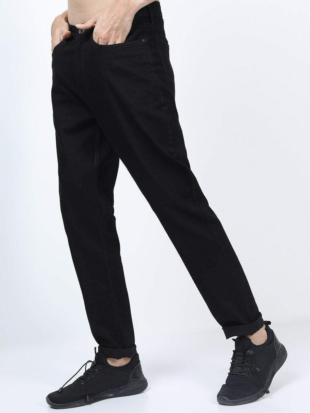 HIGHLANDER Men Black Slim Fit Stretchable Jeans