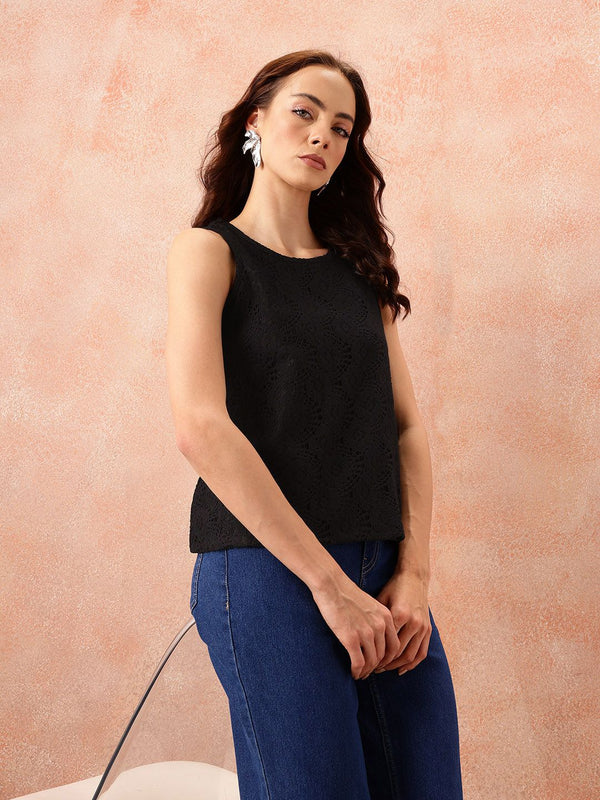 all about you Self Design Regular Top