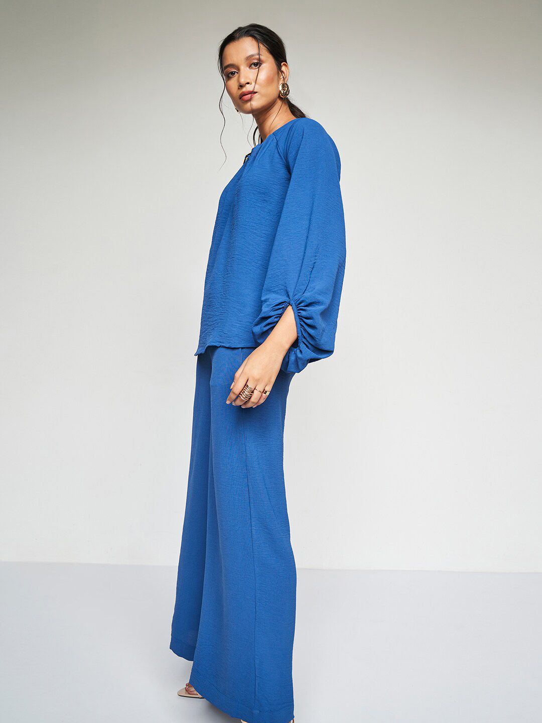 AND Round Neck Top With Palazzos