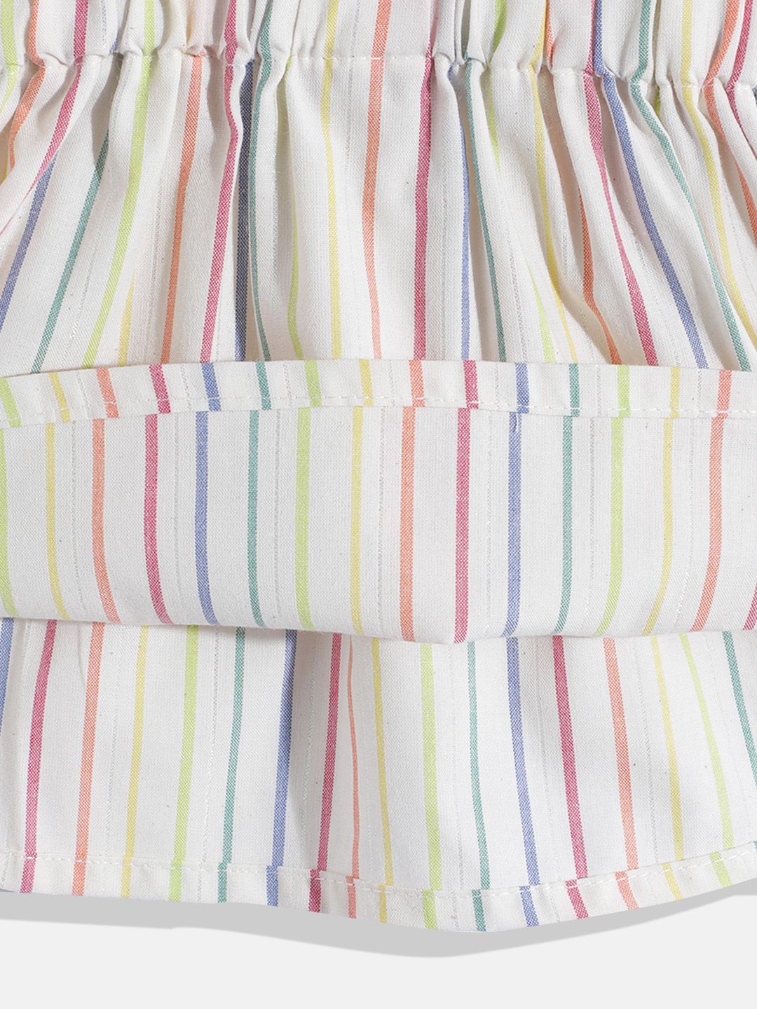 Moms Love Infant Girls Cotton Striped Fit & Flare Dress
