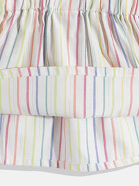 Moms Love Infant Girls Cotton Striped Fit & Flare Dress